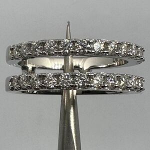 Moissanite Diamond Ring Enhancer Wedding Band GRA Certified Jewelry Size 4.5